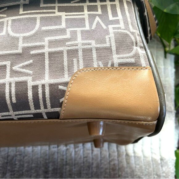 Diane Von Furstenberg Large Weekender Travel Overnight Bag Spellout Logo - Picture 12 of 14